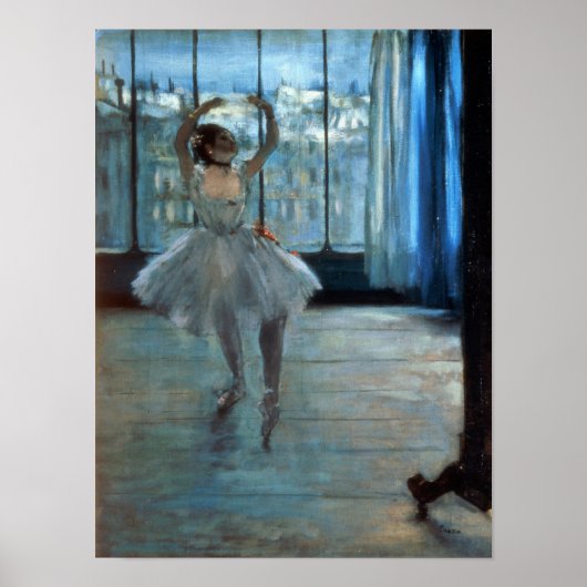 Edgar Degas | Dancer voor een raam Poster (Voorkant)