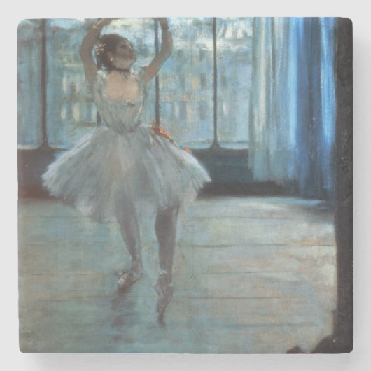 Edgar Degas | Dancer voor een raam Stenen Onderzetter (Voorkant)
