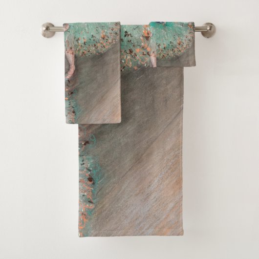 Edgar Degas - Dancer zwaaien/danser in groen Bad Handdoek (Insitu)