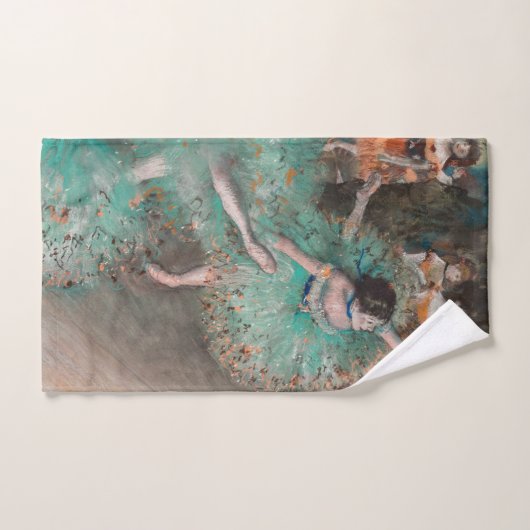Edgar Degas - Dancer zwaaien/danser in groen Bad Handdoek (Handdoek)