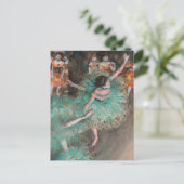Edgar Degas - Dancer zwaaien/danser in groen Briefkaart (Staand voorkant)