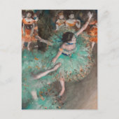 Edgar Degas - Dancer zwaaien/danser in groen Briefkaart (Voorkant)