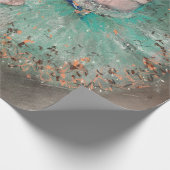 Edgar Degas - Dancer zwaaien/danser in groen Cadeaupapier (Hoek)