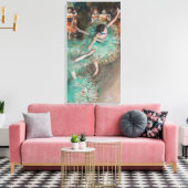 Edgar Degas - Dancer zwaaien/danser in groen Canvas Afdruk (Insitu (Woonkamer))