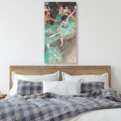 Edgar Degas - Dancer zwaaien/danser in groen Canvas Afdruk (Insitu (Slaapkamer))