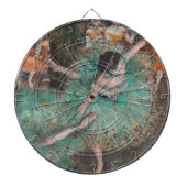 Edgar Degas - Dancer zwaaien/danser in groen Dartbord (Voorkant)