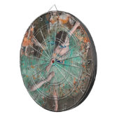 Edgar Degas - Dancer zwaaien/danser in groen Dartbord (Voorkant Rechts)