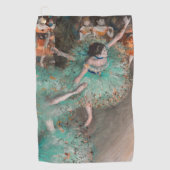 Edgar Degas - Dancer zwaaien/danser in groen Golfhanddoek (Voorkant)