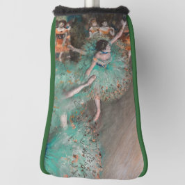 Edgar Degas - Dancer zwaaien/danser in groen Golfheadcover