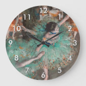 Edgar Degas - Dancer zwaaien/danser in groen Grote Klok (Voorkant)