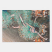 Edgar Degas - Dancer zwaaien/danser in groen Inpakpapier Vel (Voorkant 2)