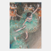 Edgar Degas - Dancer zwaaien/danser in groen Inpakpapier Vel