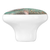 Edgar Degas - Dancer zwaaien/danser in groen Keramische Knop (Zijkant)