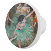 Edgar Degas - Dancer zwaaien/danser in groen Keramische Knop (Rechts)