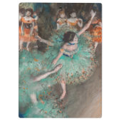 Edgar Degas - Dancer zwaaien/danser in groen Klembord (Achterkant)