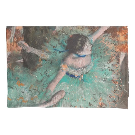Edgar Degas - Dancer zwaaien/danser in groen Kussensloop (Voorkant)