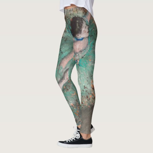 Edgar Degas - Dancer zwaaien/danser in groen Leggings (Links)
