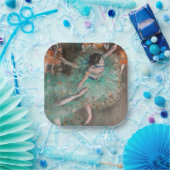 Edgar Degas - Dancer zwaaien/danser in groen Papieren Bordje (Feest)