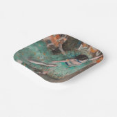 Edgar Degas - Dancer zwaaien/danser in groen Papieren Bordje (Gebogen)