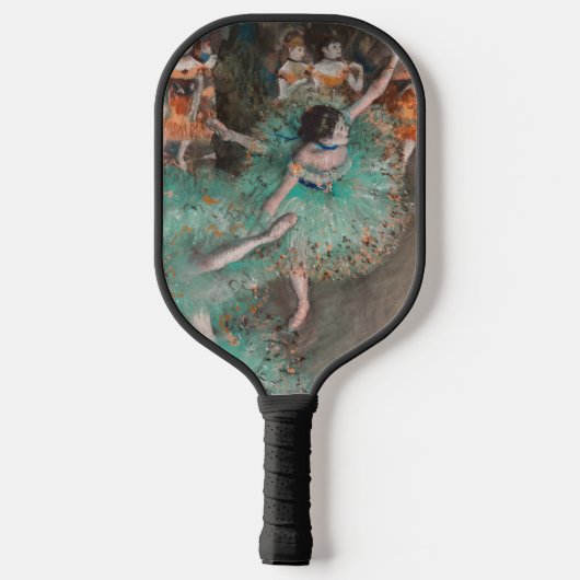Edgar Degas - Dancer zwaaien/danser in groen Pickleball Paddle (Achterkant)