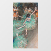 Edgar Degas - Dancer zwaaien/danser in groen Raamsticker (Vel)