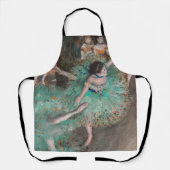 Edgar Degas - Dancer zwaaien/danser in groen Schort (Voorkant)