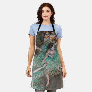 Edgar Degas - Dancer zwaaien/danser in groen Schort