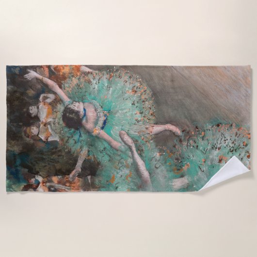 Edgar Degas - Dancer zwaaien/danser in groen Strandlaken (Voorkant)