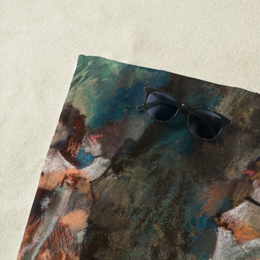 Edgar Degas - Dancer zwaaien/danser in groen Strandlaken (In situ)