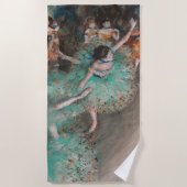 Edgar Degas - Dancer zwaaien/danser in groen Strandlaken (Voorkant)