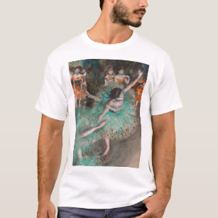 Edgar Degas - Dancer zwaaien/danser in groen T-shirt