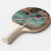 Edgar Degas - Dancer zwaaien/danser in groen Tafeltennisbatje (Voorkant Gekanteld)