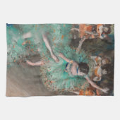 Edgar Degas - Dancer zwaaien/danser in groen Theedoek (Horizontaal)