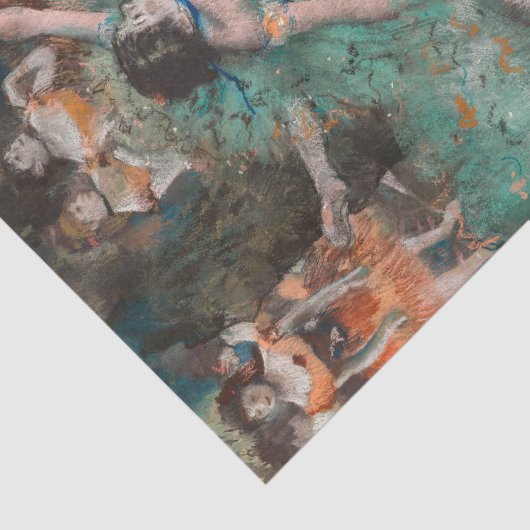 Edgar Degas - Dancer zwaaien/danser in groen Tissuepapier (Detail)