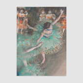 Edgar Degas - Dancer zwaaien/danser in groen Tissuepapier