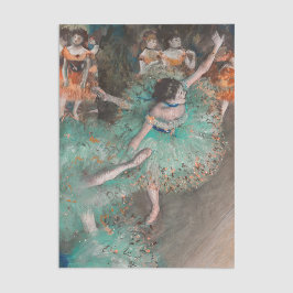 Edgar Degas - Dancer zwaaien/danser in groen Tissuepapier