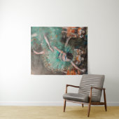 Edgar Degas - Dancer zwaaien/danser in groen Wandkleed (In Situ (horizontaal))
