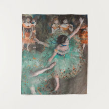 Edgar Degas - Dancer zwaaien/danser in groen