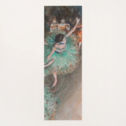 Edgar Degas - Dancer zwaaien/danser in groen Yogamat (Achterkant)