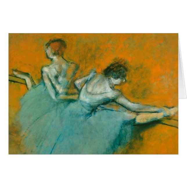 Edgar Degas Dancers at the Bar schilderij kunstwer (Voorkant Horizontaal)