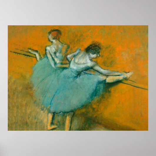 Edgar Degas Dancers at the Bar schilderij kunstwer Poster (Voorkant)
