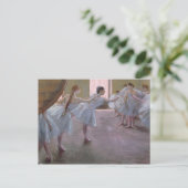 Edgar Degas | Dancers bij de repetitie 1875-1877 Briefkaart (Staand voorkant)