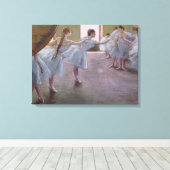 Edgar Degas | Dancers bij de repetitie 1875-1877 Canvas Afdruk (Insitu (Houten vloer))