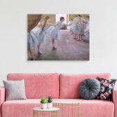 Edgar Degas | Dancers bij de repetitie 1875-1877 Canvas Afdruk (Insitu (Woonkamer))