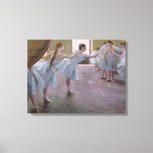 Edgar Degas   Dancers bij de repetitie 1875-1877 Canvas Afdruk