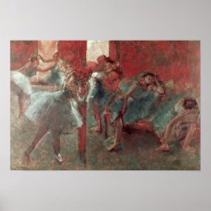 Edgar Degas Dancers bij de repetitie 1895-1998 Poster