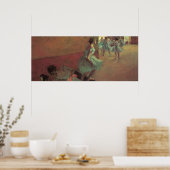 Edgar Degas Dancers die een trap beklimmen Poster (Keuken)