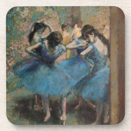 Edgar Degas | Dancers in blauw, 1890 Bier Onderzetter (Voorkant)