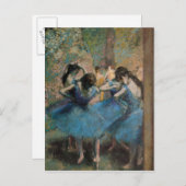 Edgar Degas | Dancers in blauw, 1890 Briefkaart (Voorkant / Achterkant)