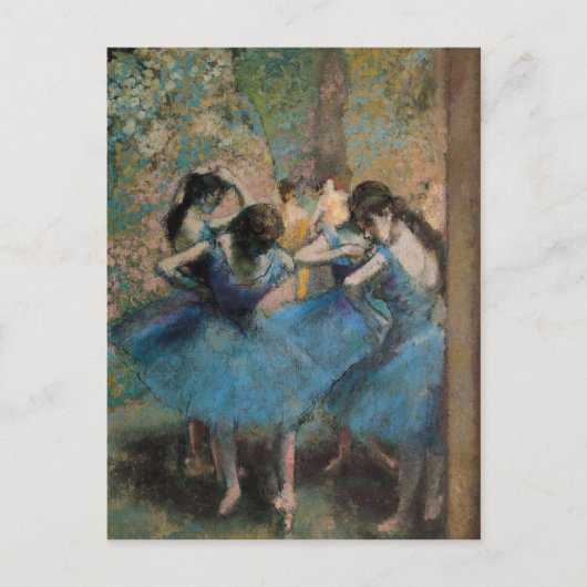 Edgar Degas | Dancers in blauw, 1890 Briefkaart (Voorkant)